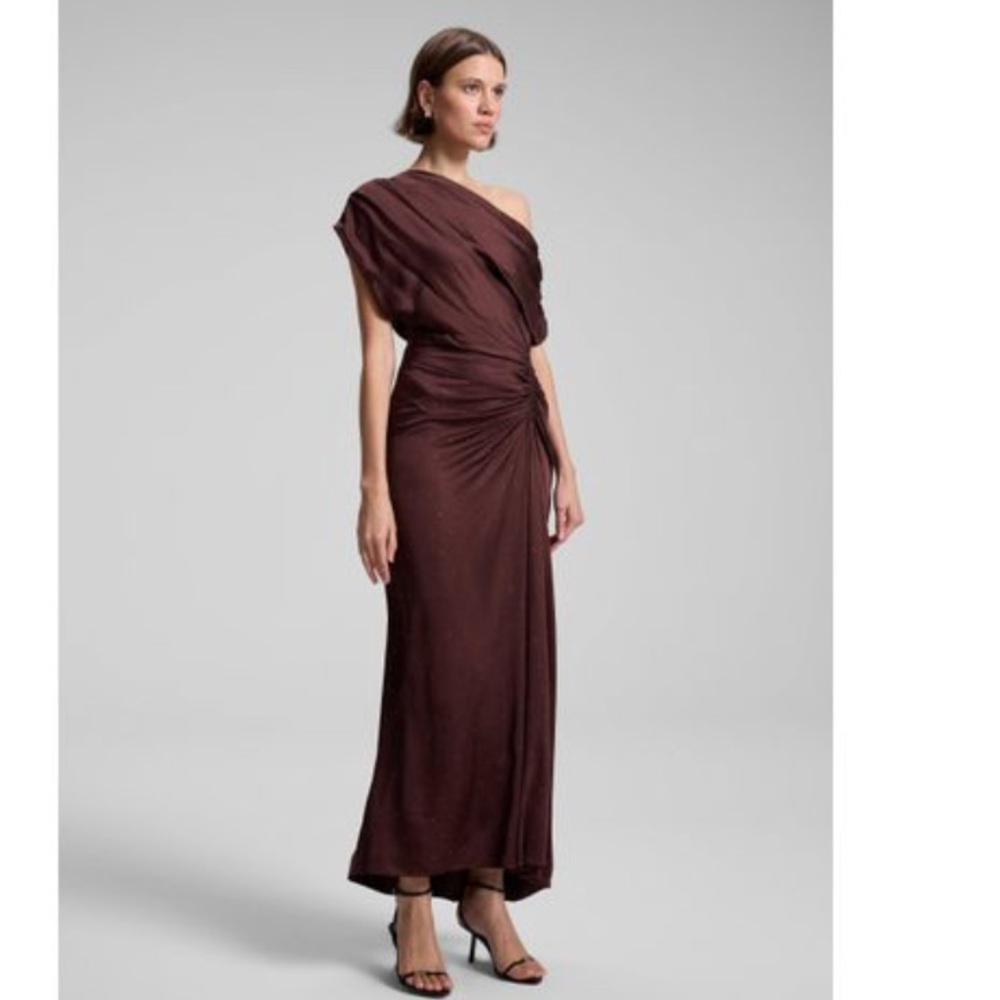 Women's Penny Embellished Satin Maxi Dress - Picture 4 of 6
